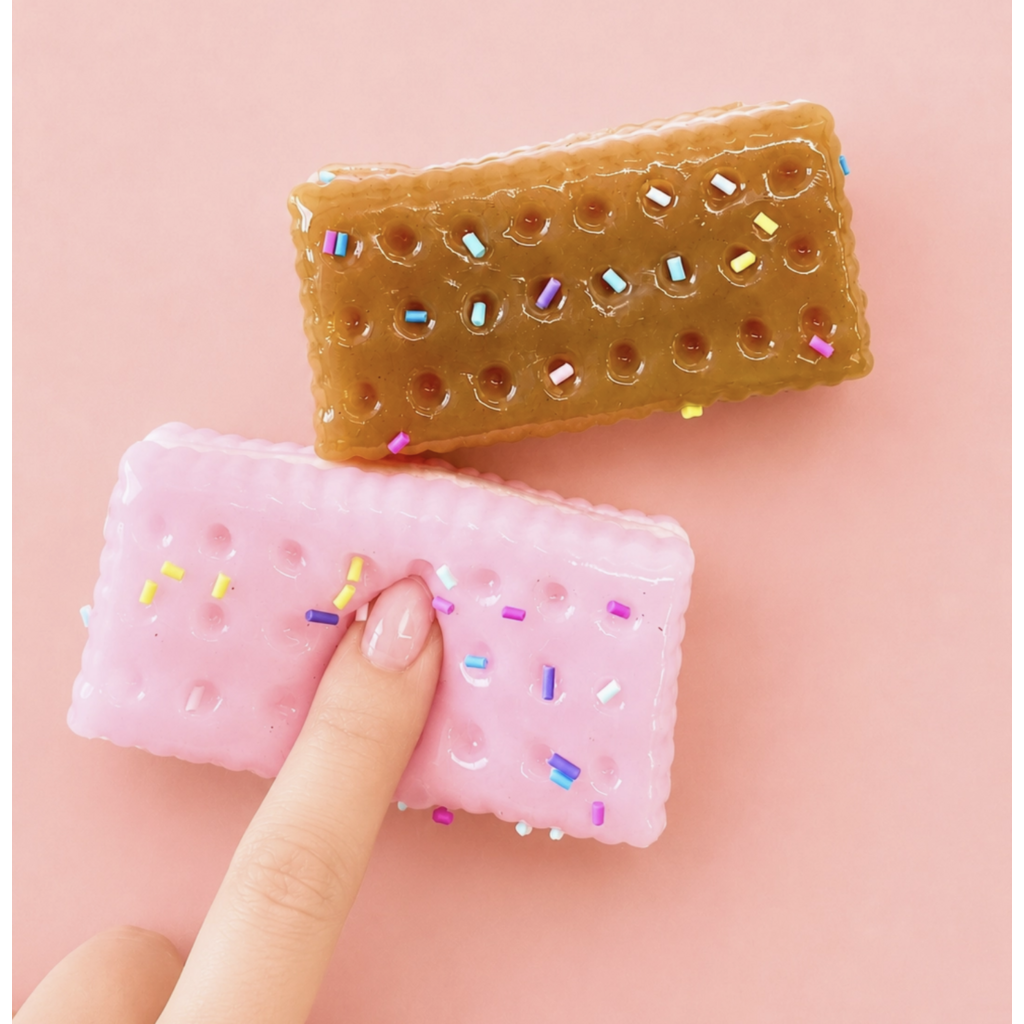 Sprinkle Ice Cream Sandwich Taba Squishy