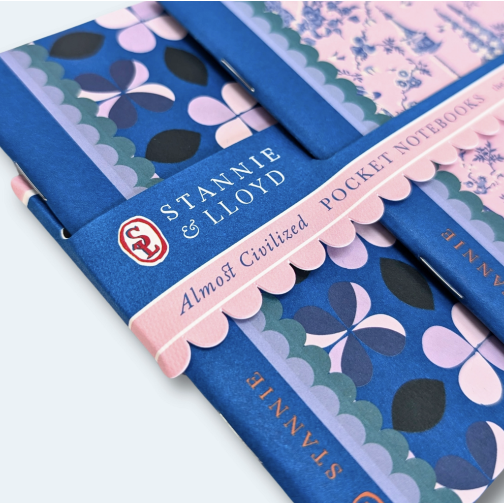Modern Toile Pocket Notebook Duo