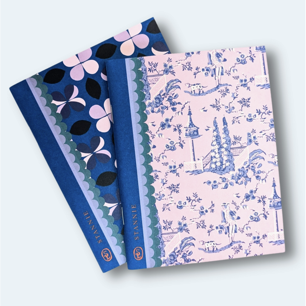 Modern Toile Pocket Notebook Duo