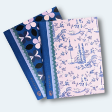 Modern Toile Pocket Notebook Duo