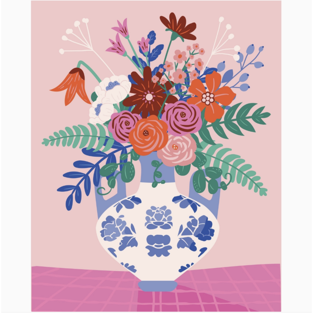 Blue-Ming Paint By Numbers Kit