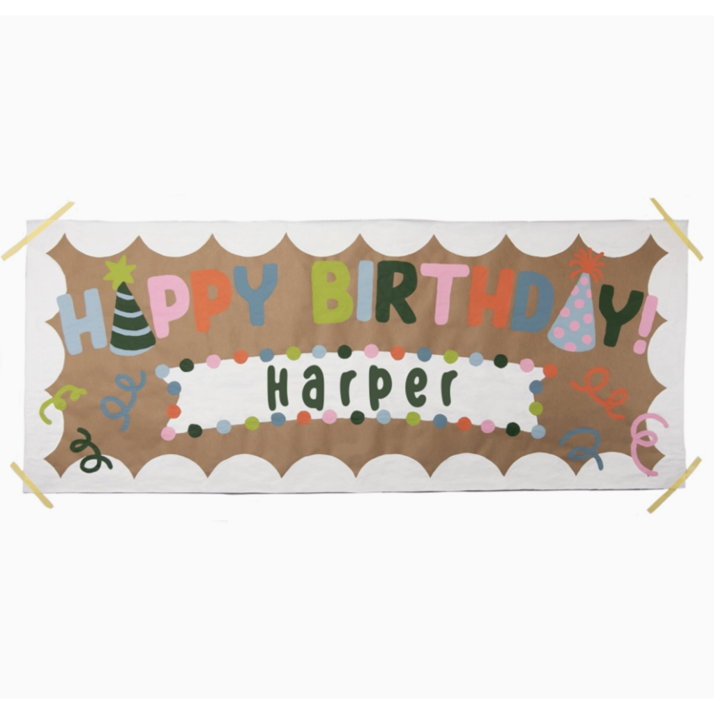 Happy Birthday Banner By Number Kit