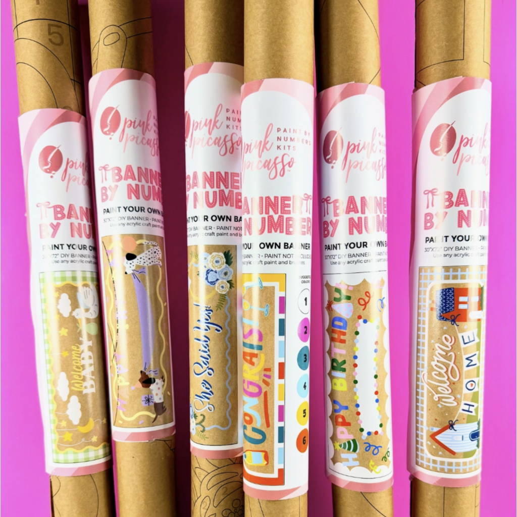 Happy Birthday Banner By Number Kit