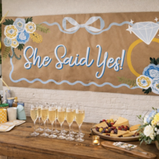 She Said Yes DIY Banner By Numbers