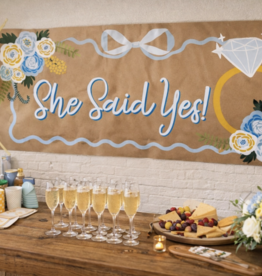 She Said Yes DIY Banner By Numbers