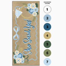 She Said Yes DIY Banner By Numbers