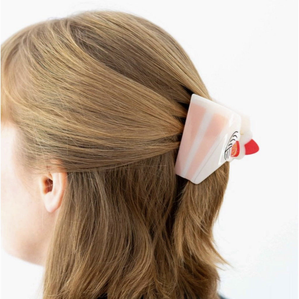 Midi Cake Slice Hair Claw Clip