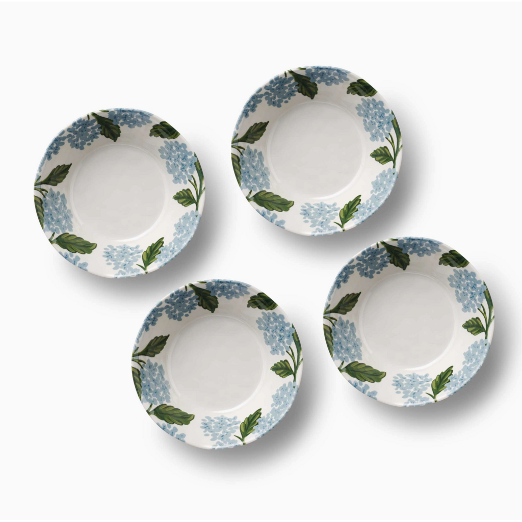 Hydrangea Melamine Bowls