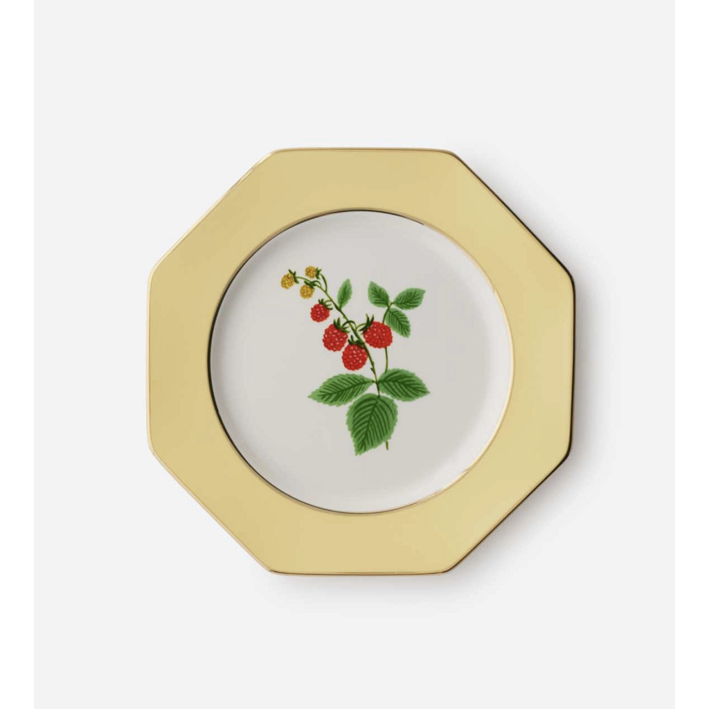 Roses Porcelain Dessert Plate Set