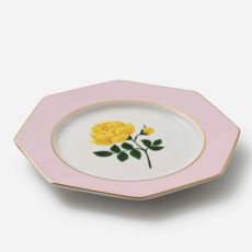 Roses Porcelain Dessert Plate Set