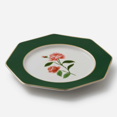 Roses Porcelain Dessert Plate Set