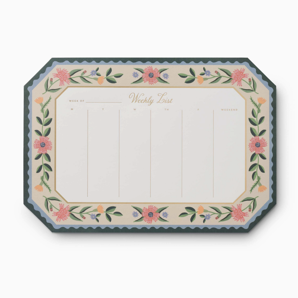 Aster Weekly Desk Pad