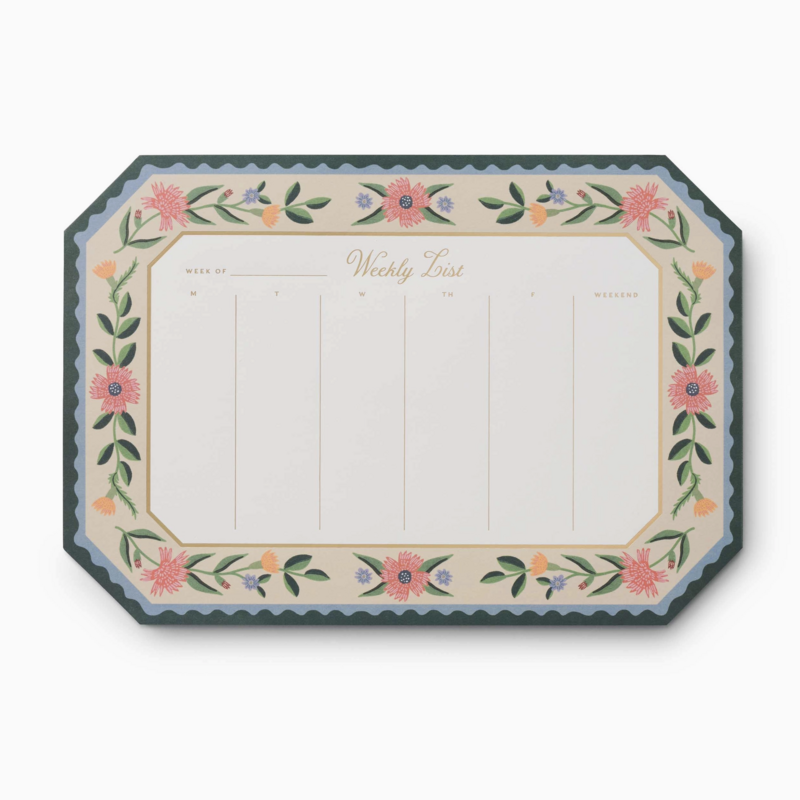 Aster Weekly Desk Pad
