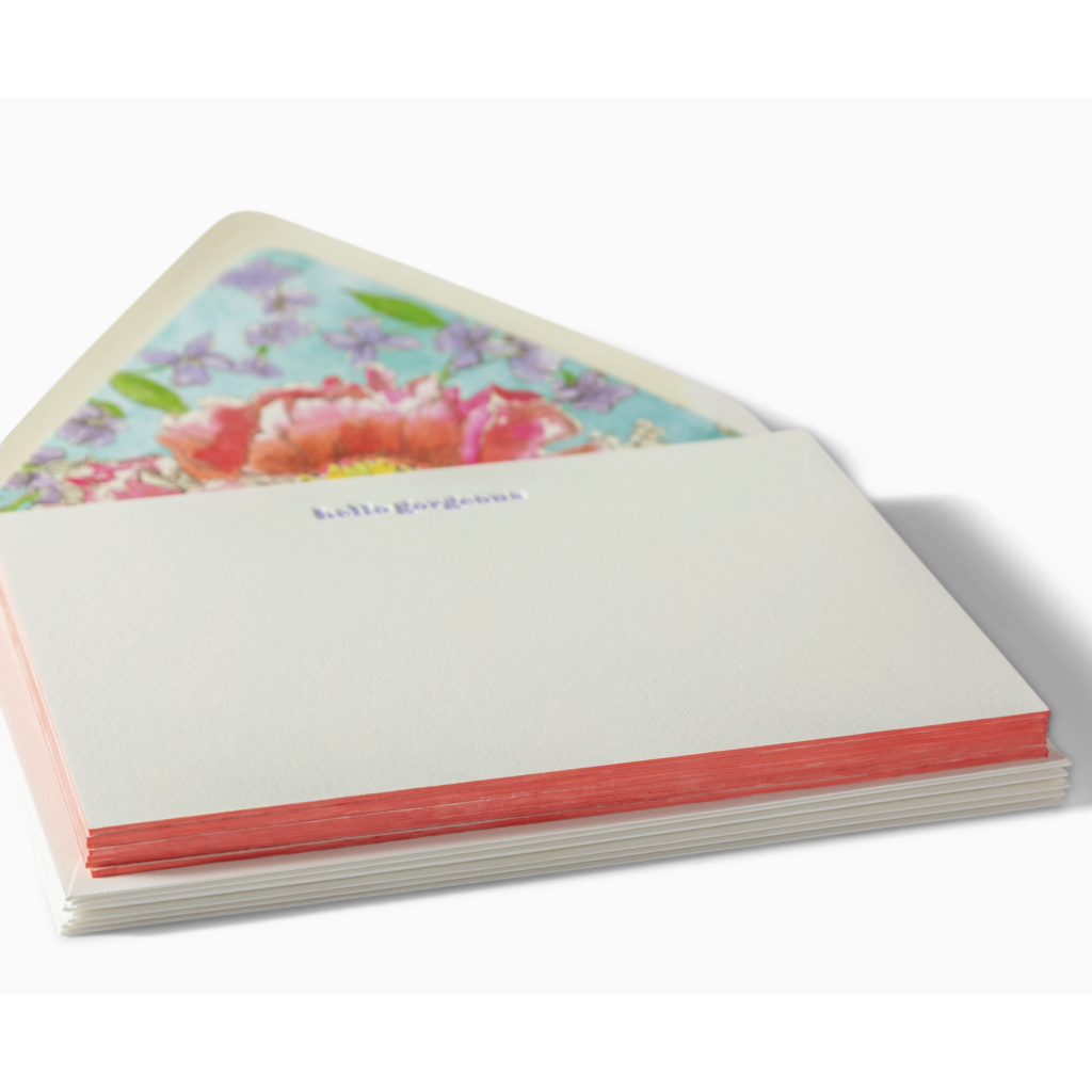Hello Gorgeous Fancy Pants Letterpress Notecards