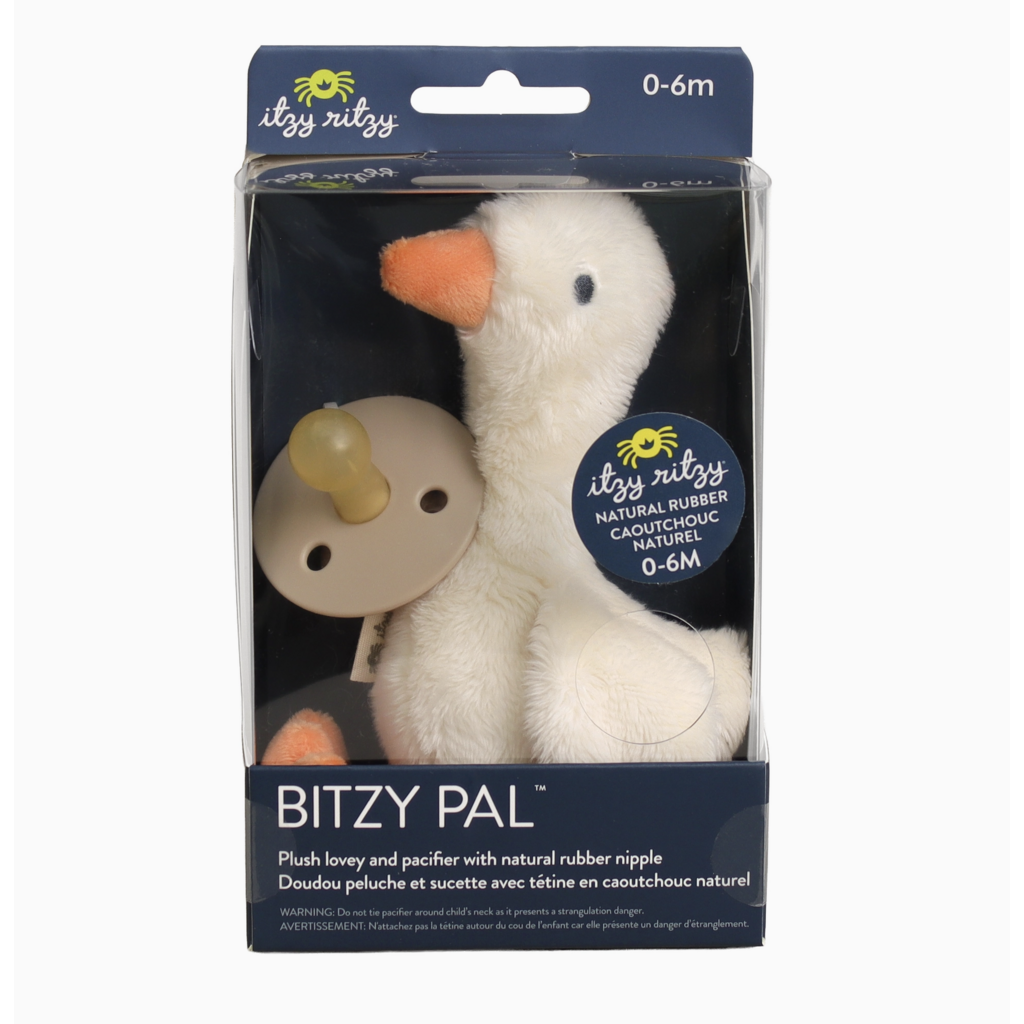 Bitzy Pal Natural Rubber Pacifier & Plush
