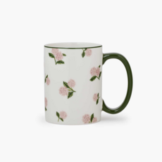 Pink Hydrangea Porcelain Mug