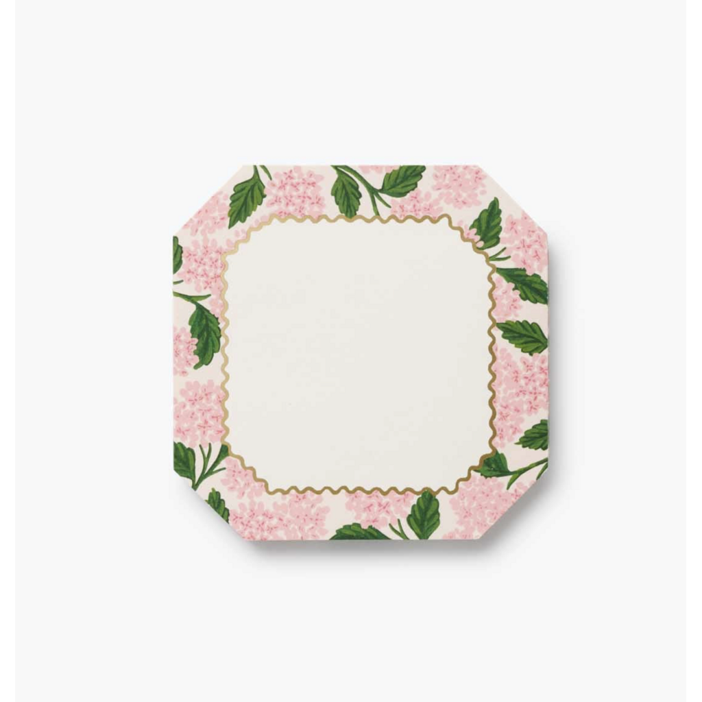 Pink Hydrangea Mini Notepad Trio