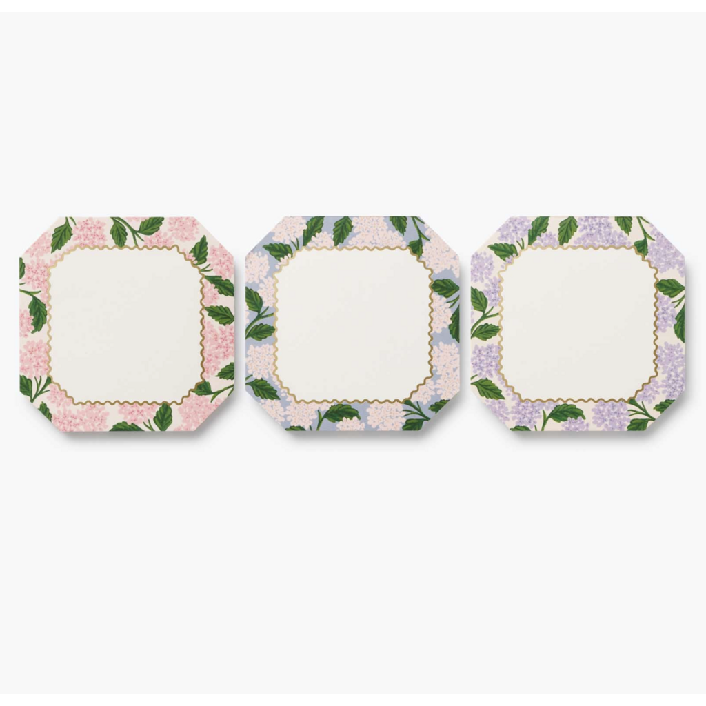Pink Hydrangea Mini Notepad Trio
