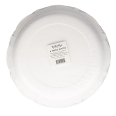Black Bracket Edge Paper Plates
