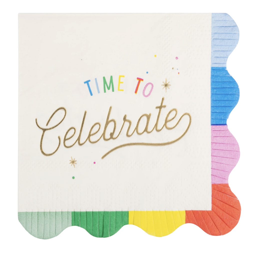Time To Celebrate Cocktail Napkins