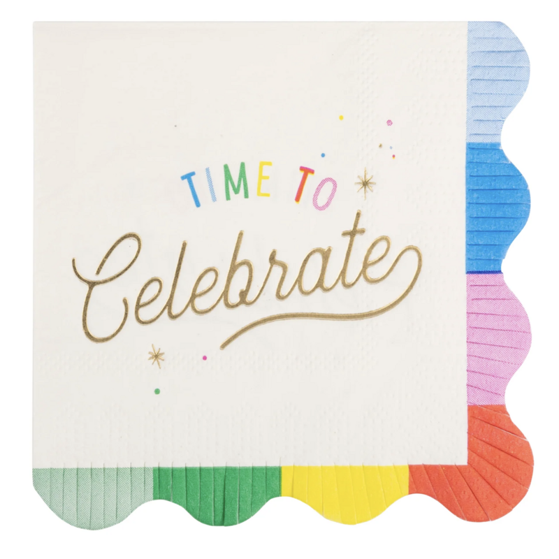 Time To Celebrate Cocktail Napkins
