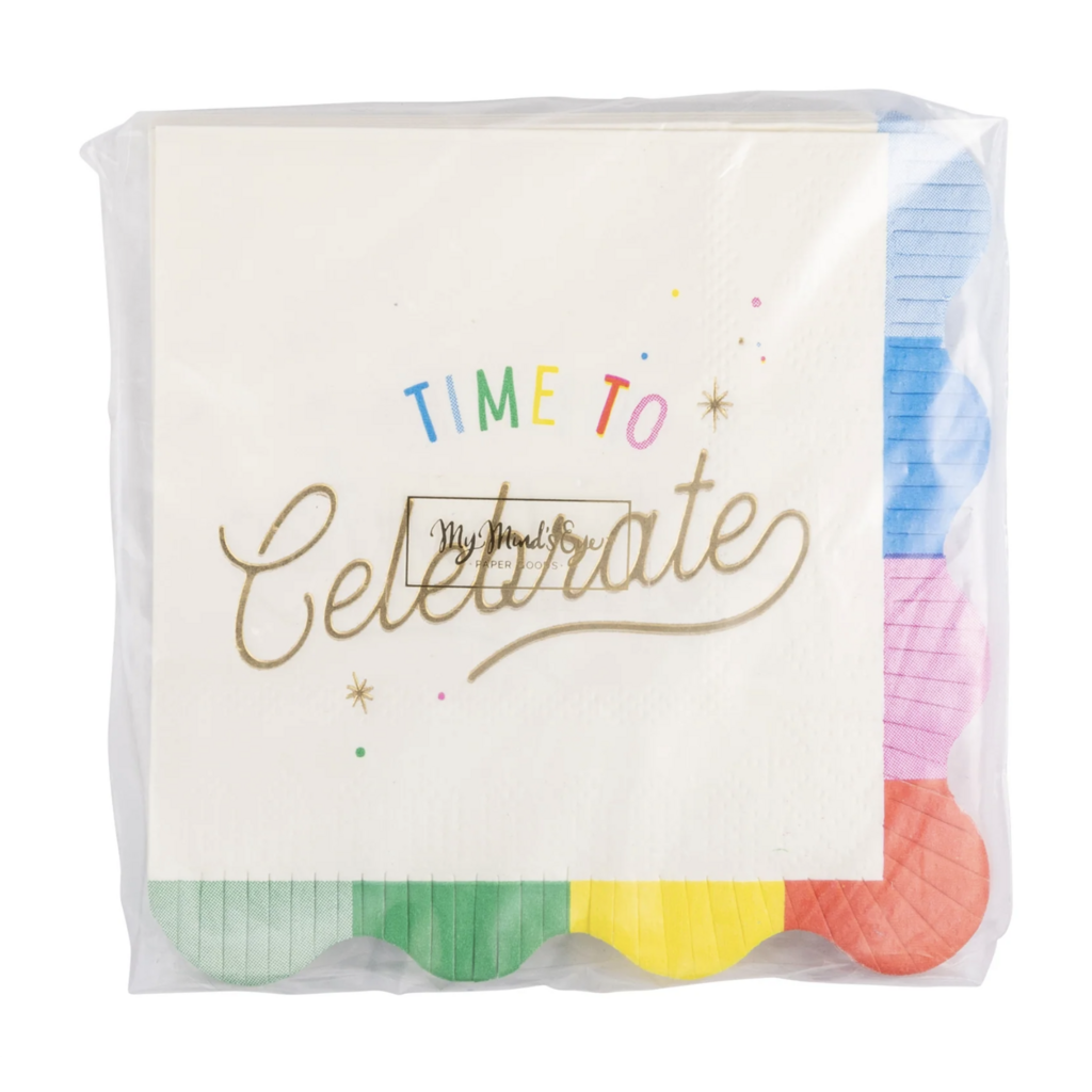 Time To Celebrate Cocktail Napkins