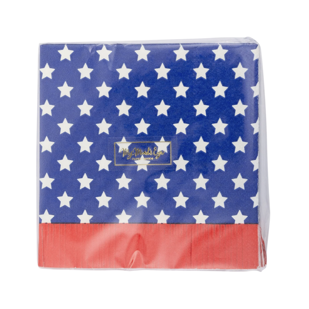 Stars and Fringe Paper Cocktail Napkins