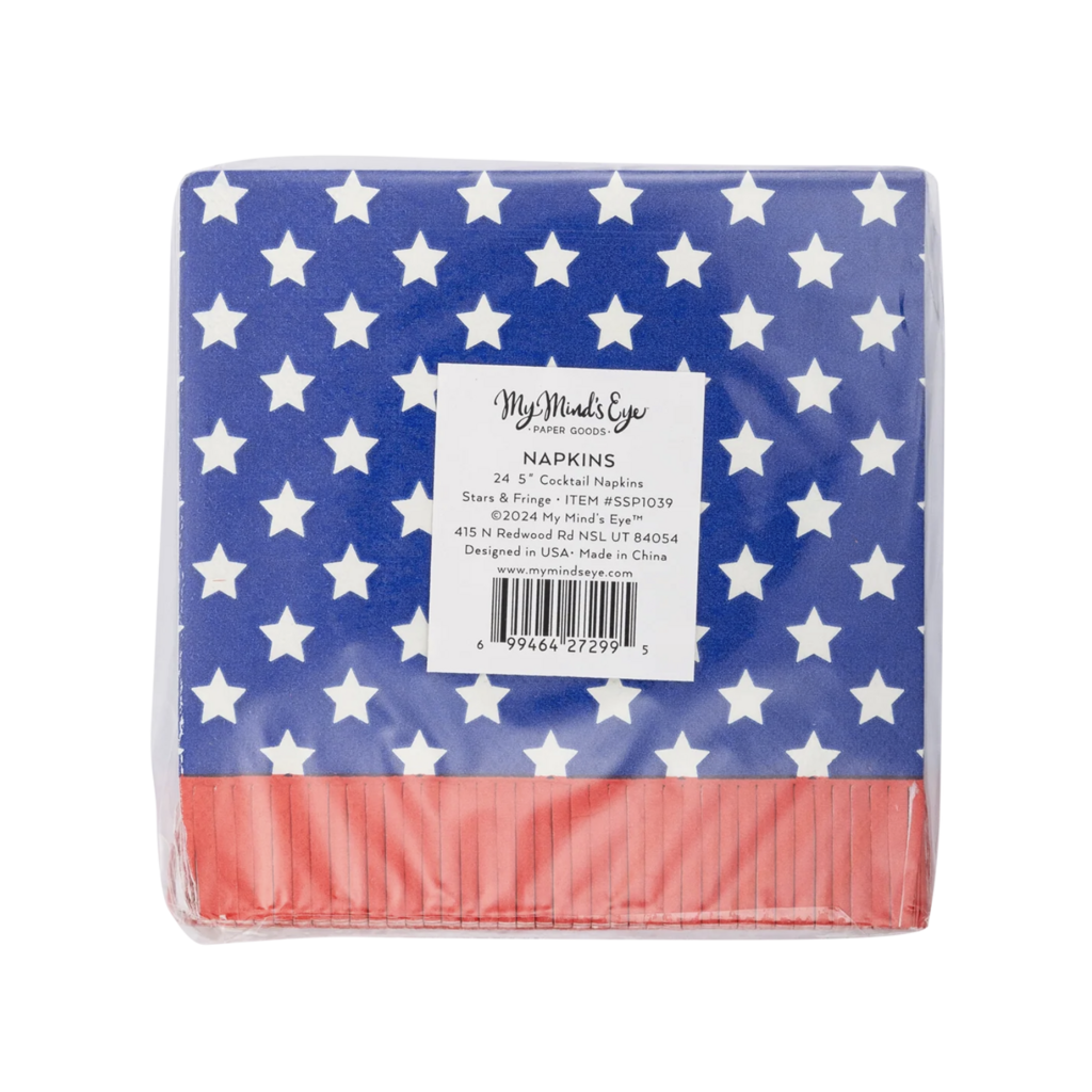 Stars and Fringe Paper Cocktail Napkins