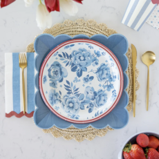 Hamptons Floral 10" Round Paper Plates