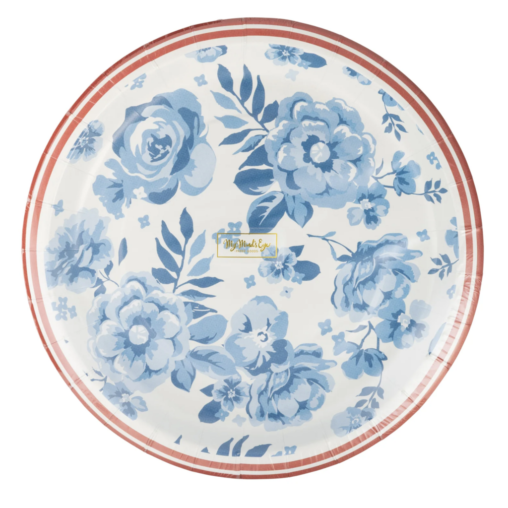 Hamptons Floral 10" Round Paper Plates