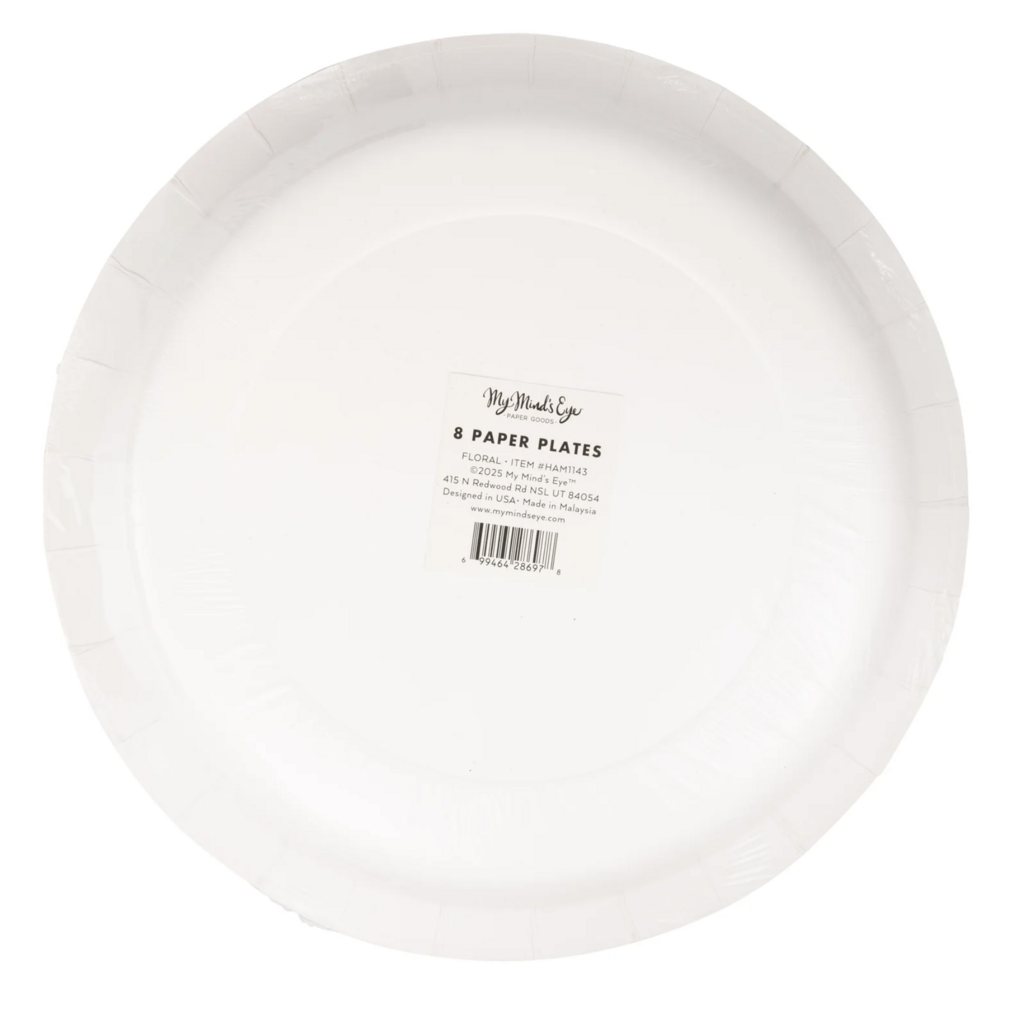 Hamptons Floral 10" Round Paper Plates