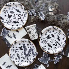 Spooky Sketches Icons Plates