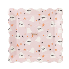 Ghoul Gang Scattered Ghosts Scalloped Plates