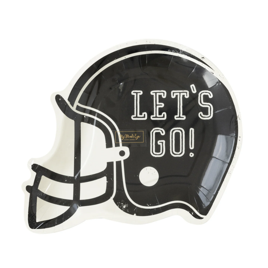 Football Helmet Shaped Plates