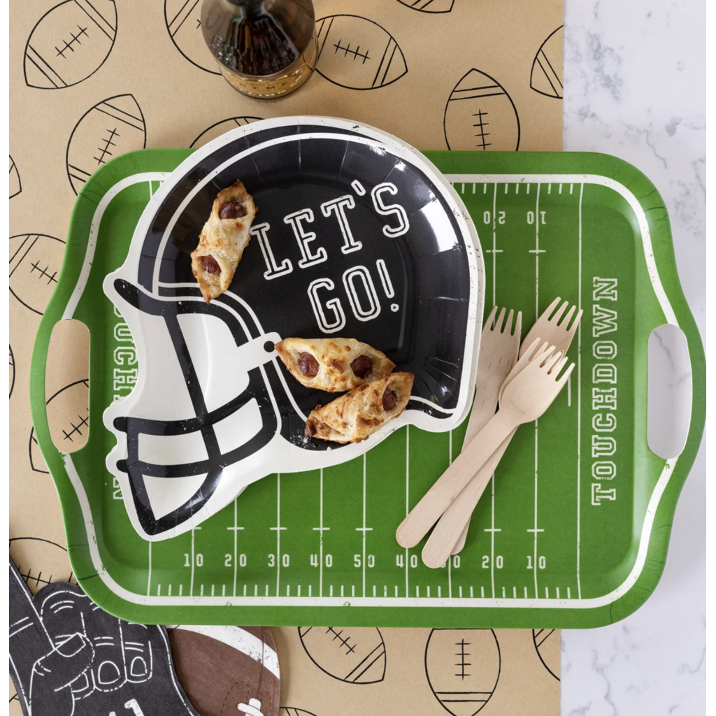 Football Helmet Shaped Plates