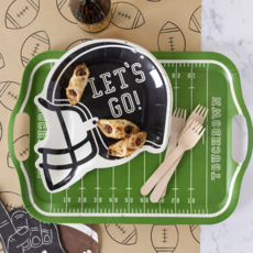 Football Helmet Shaped Plates