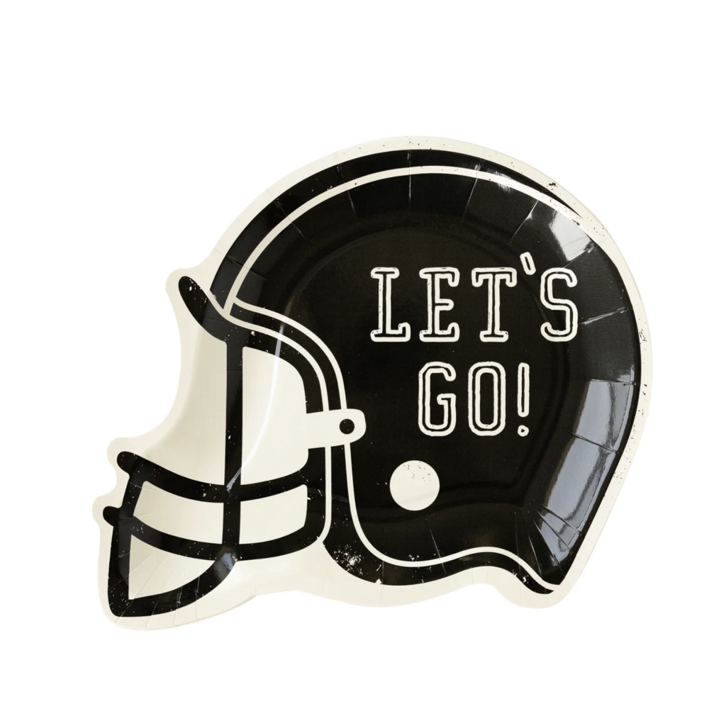 Football Helmet Shaped Plates