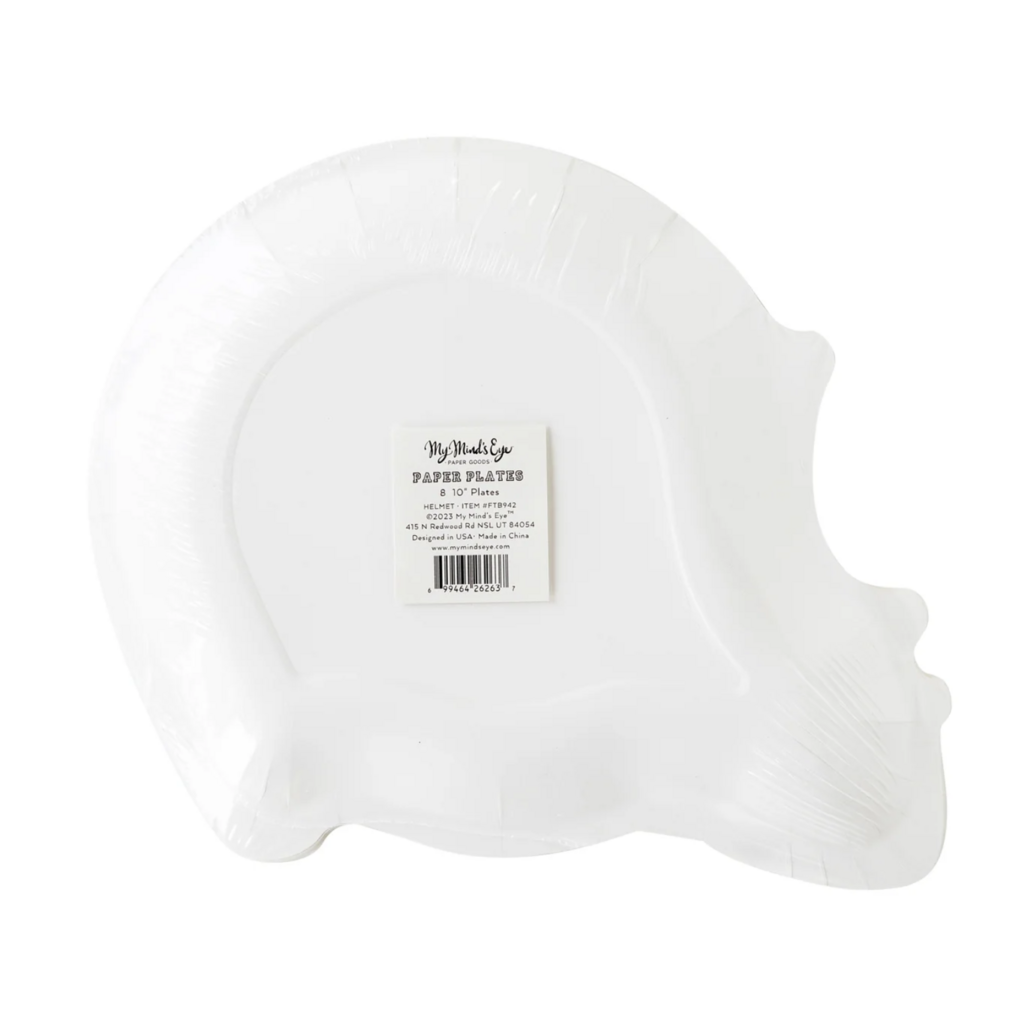Football Helmet Shaped Plates