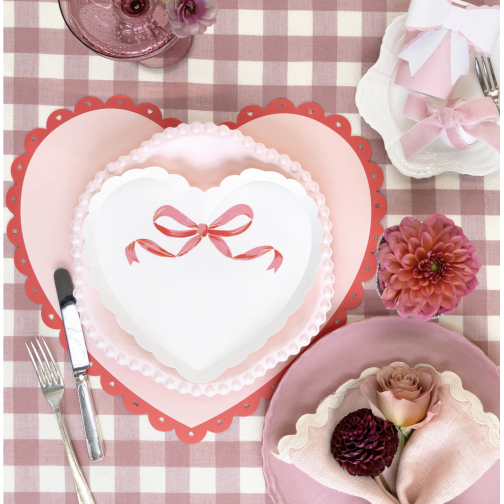 Coquette Heart Plates