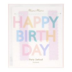 Scallop Pastel Happy Birthday Garland