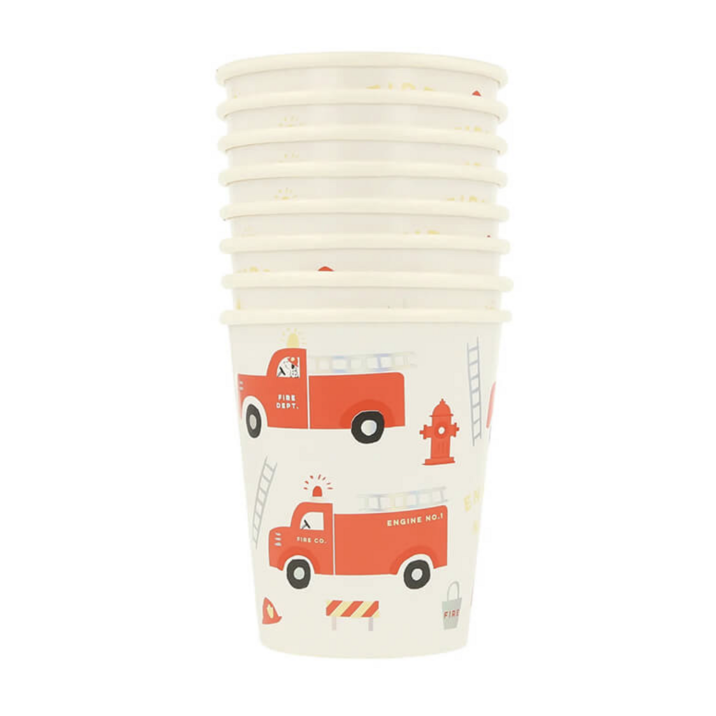 Fire Truck Cups