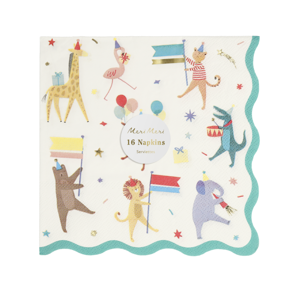 Animal Parade Large Napkins