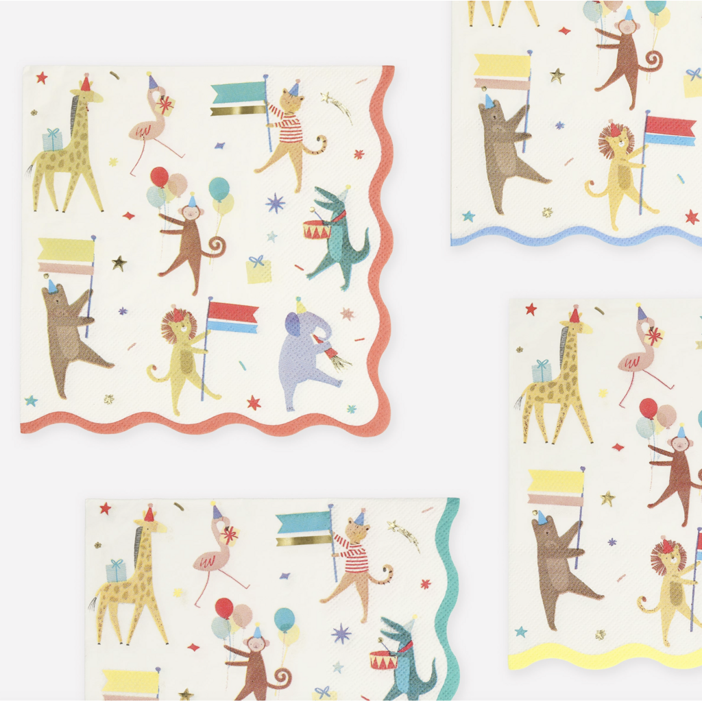 Animal Parade Large Napkins