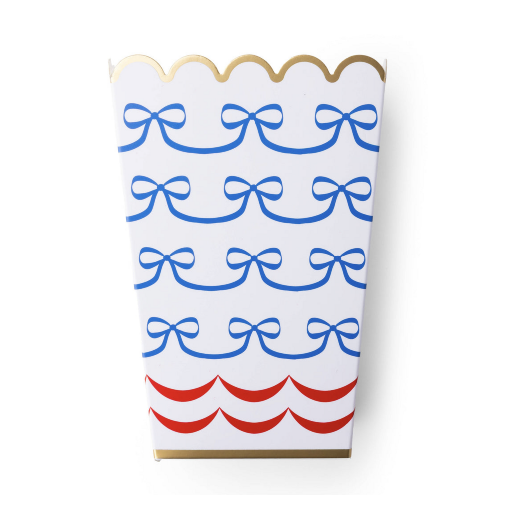4th of July Bow Flag Popcorn Boxes