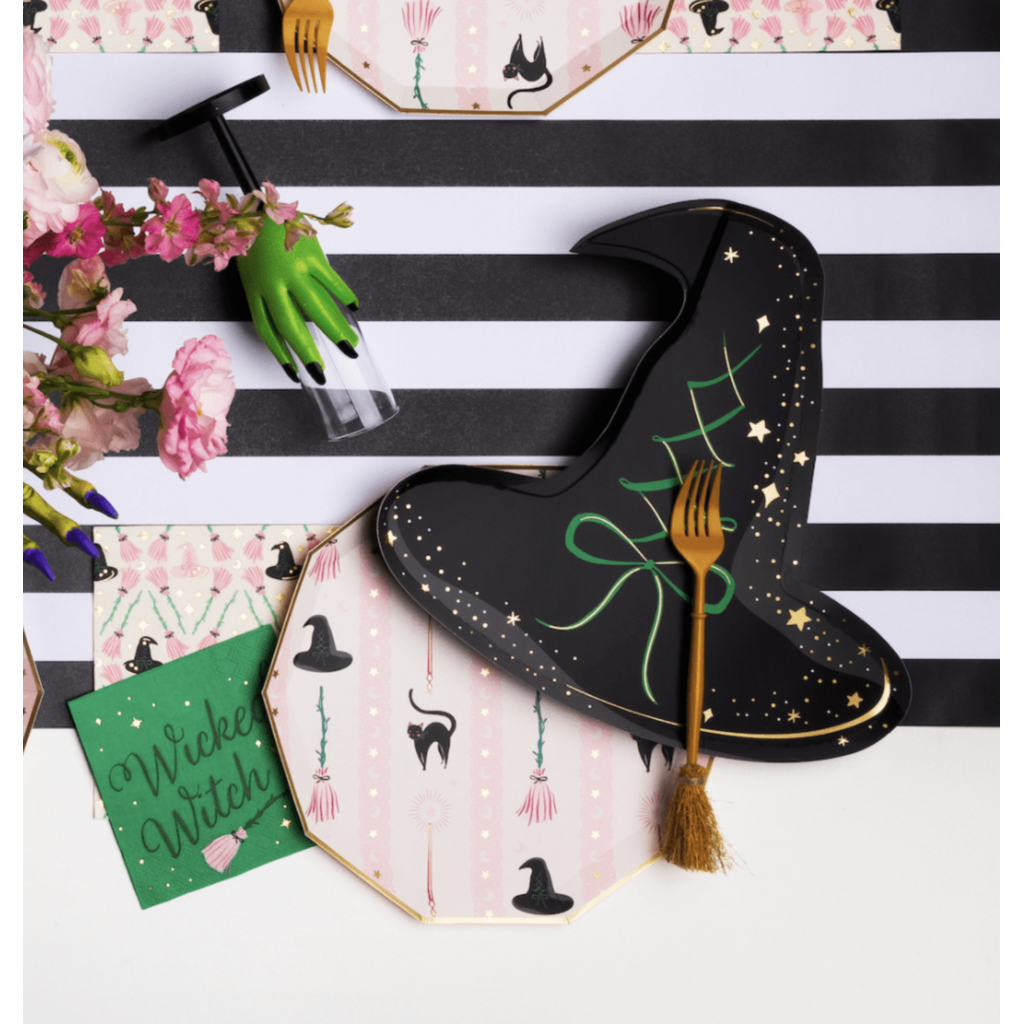 Black Witch Hat Large Plates