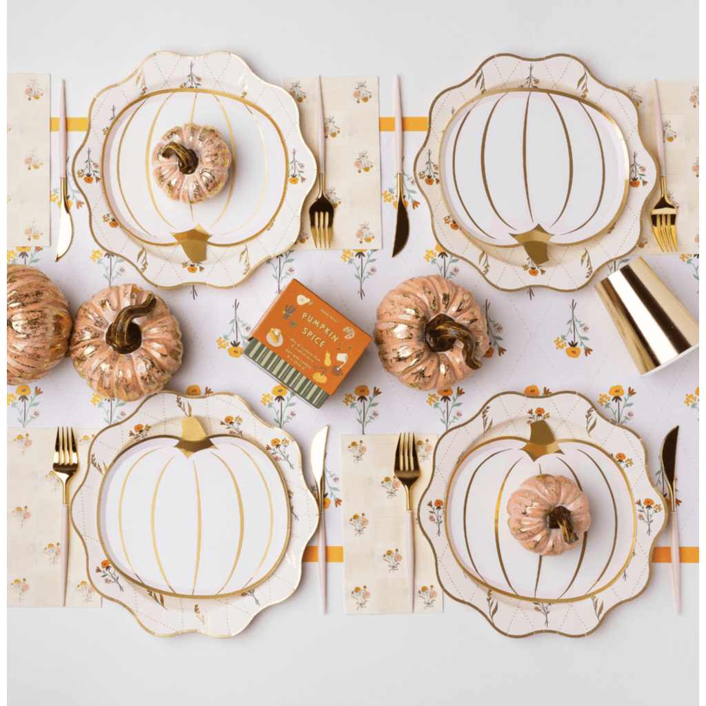 Cozy Fall Floral Dinner Plates