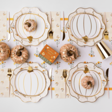 Cozy Fall Floral Dinner Plates