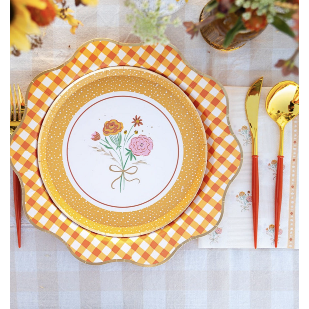 Cozy Fall Florals Dessert Plates
