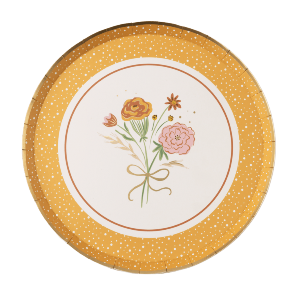 Cozy Fall Florals Dessert Plates