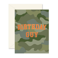 Camo Birthday Guy Greeting Card